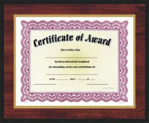 Cherrywood – Certificate Plaques USA